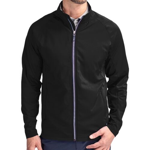 Cutter & Buck Adapt Eco Knit Hybrid Recycled Mens Full Zip Jacket Thumbnail