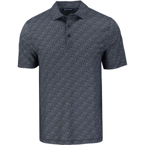 Cutter & Buck Pike Eco Pebble Print Stretch Recycled Mens Polo Thumbnail