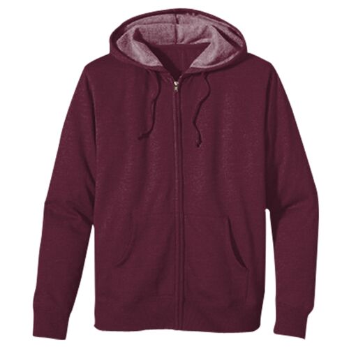 Unisex Heathered Full-Zip Hooded Sweatshirt Thumbnail