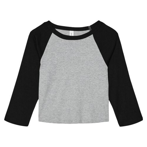 Women's Micro Rib 3/4 Raglan Baby Tee Thumbnail