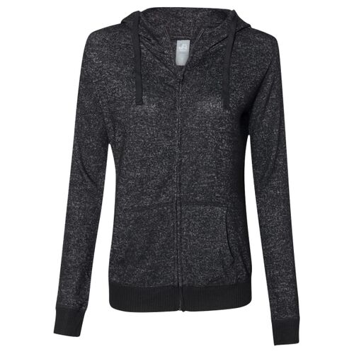 Women’s Cozy Jersey Hooded Full-Zip Thumbnail