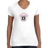 Women's Fine Jersey V-Neck Tee Thumbnail