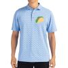 Cutter & Buck Virtue Eco Pique Tile Print Recycled Mens Polo Thumbnail